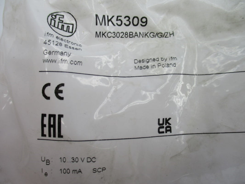 IFM EFECTOR MK5309 MKC3028BANKG/G/ZH 10-30VDC NSMP