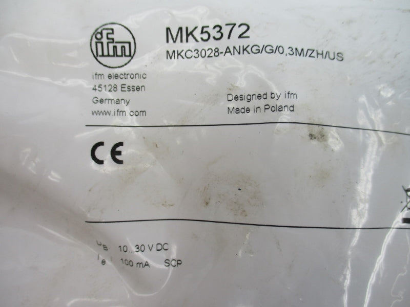IFM EFECTOR MK5372 MKC3028-ANKG/G/0,3M/ZH/US 10-30VDC NSMP