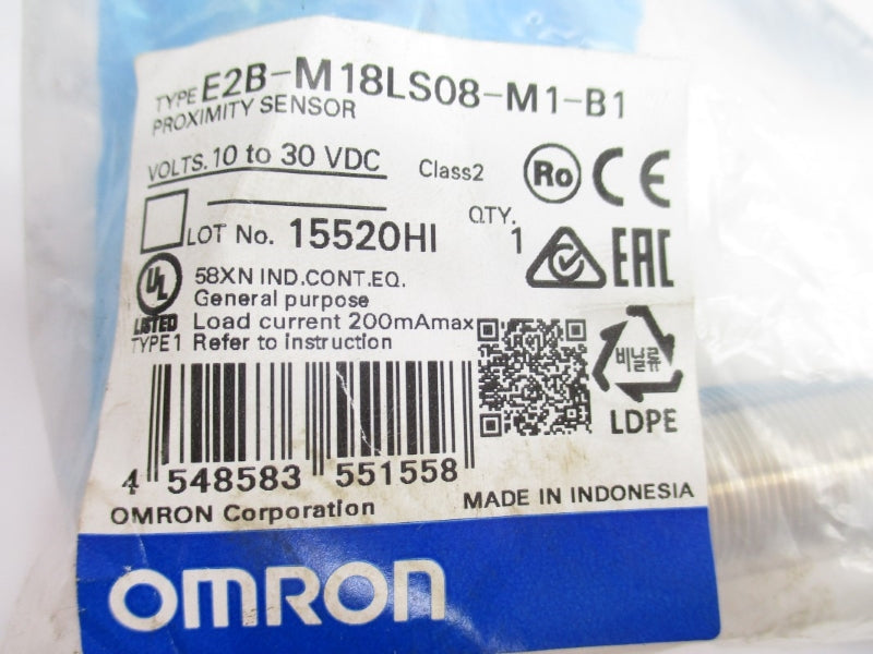 OMRON E2B-M18LS08-M1-B1 10-30VDC NSMP