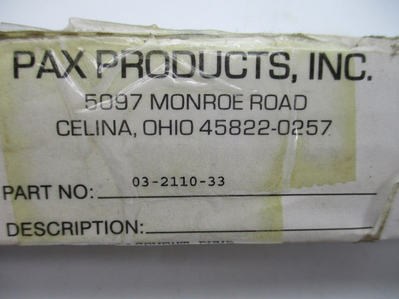 PAX PRODUCTS 03-2110-33 NSMP