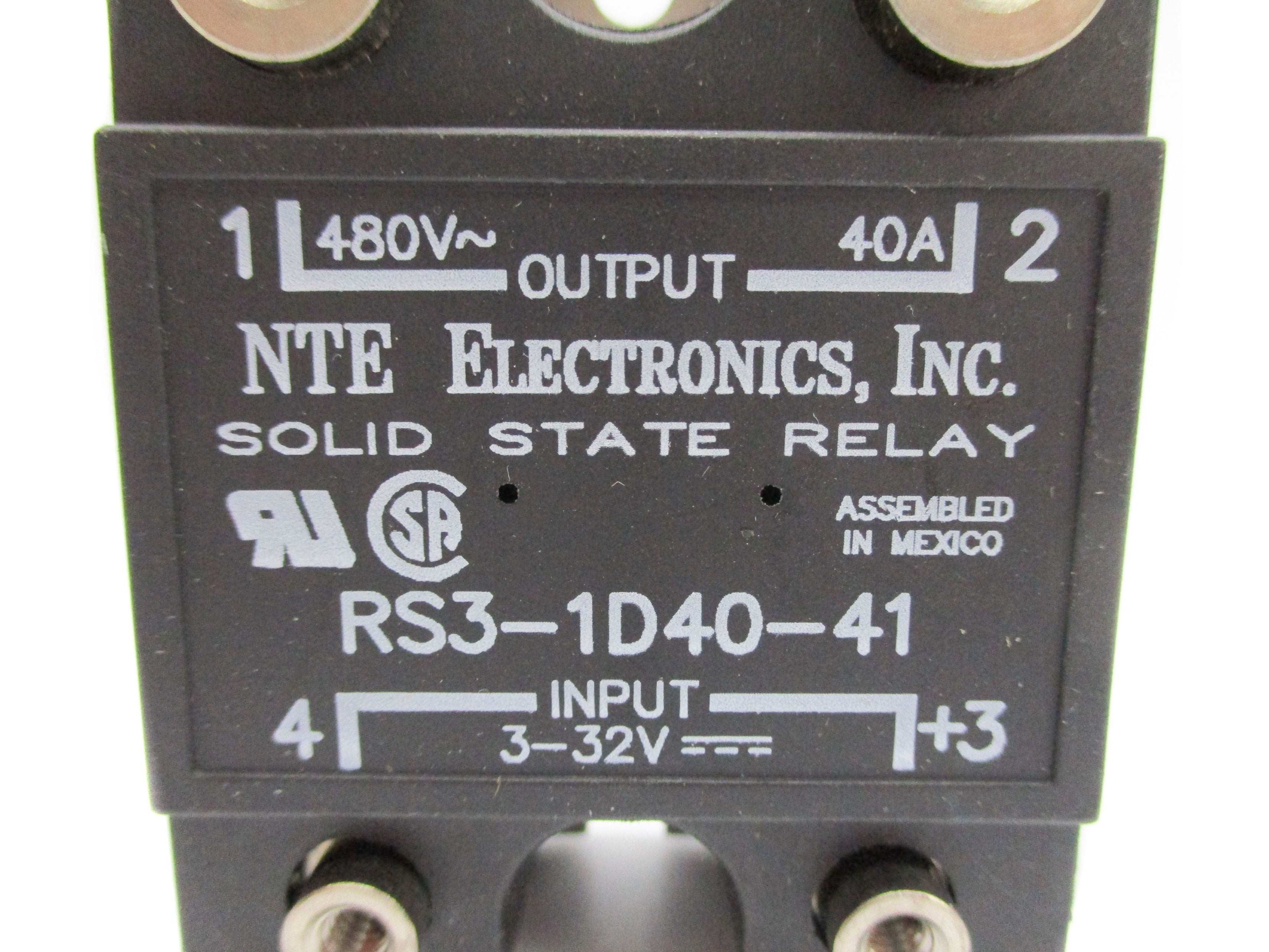 NTE ELECTRONICS RS3-1D40-41 40A 480V 3-32V NSNP