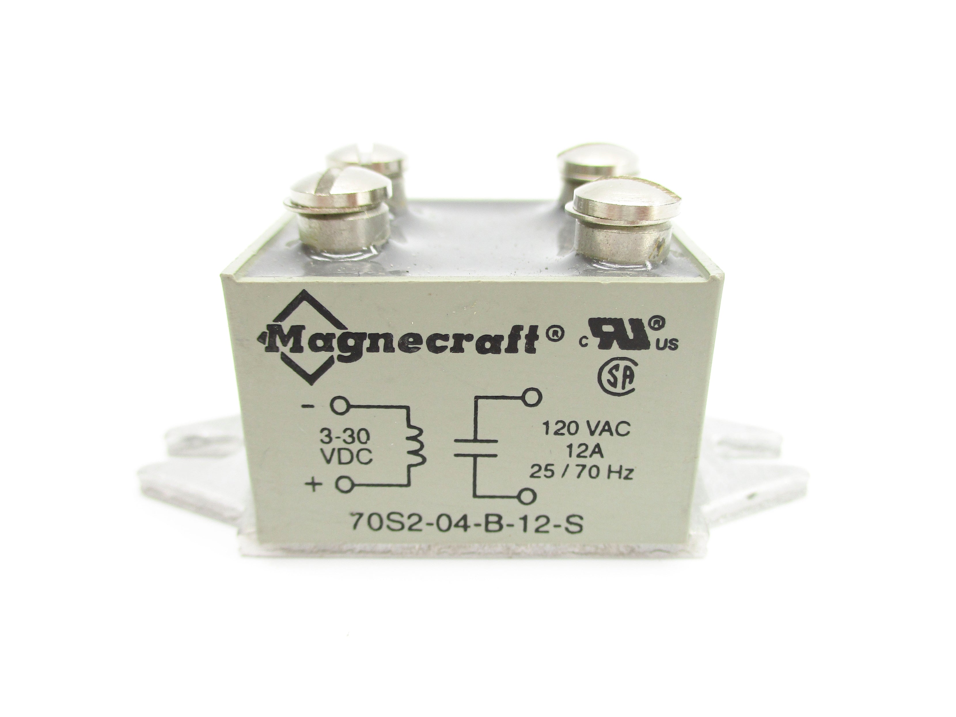 MAGNECRAFT 70S2-04-B-12-S 120VAC 12A 3-30VDC NSNP
