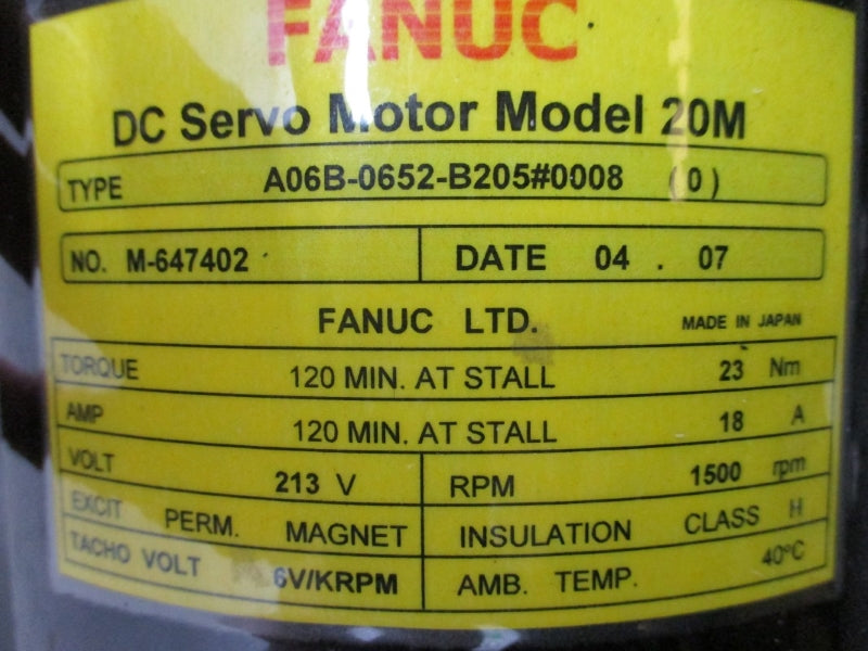 FANUC A06B-0652-B205#0008 213V 18A NSNP