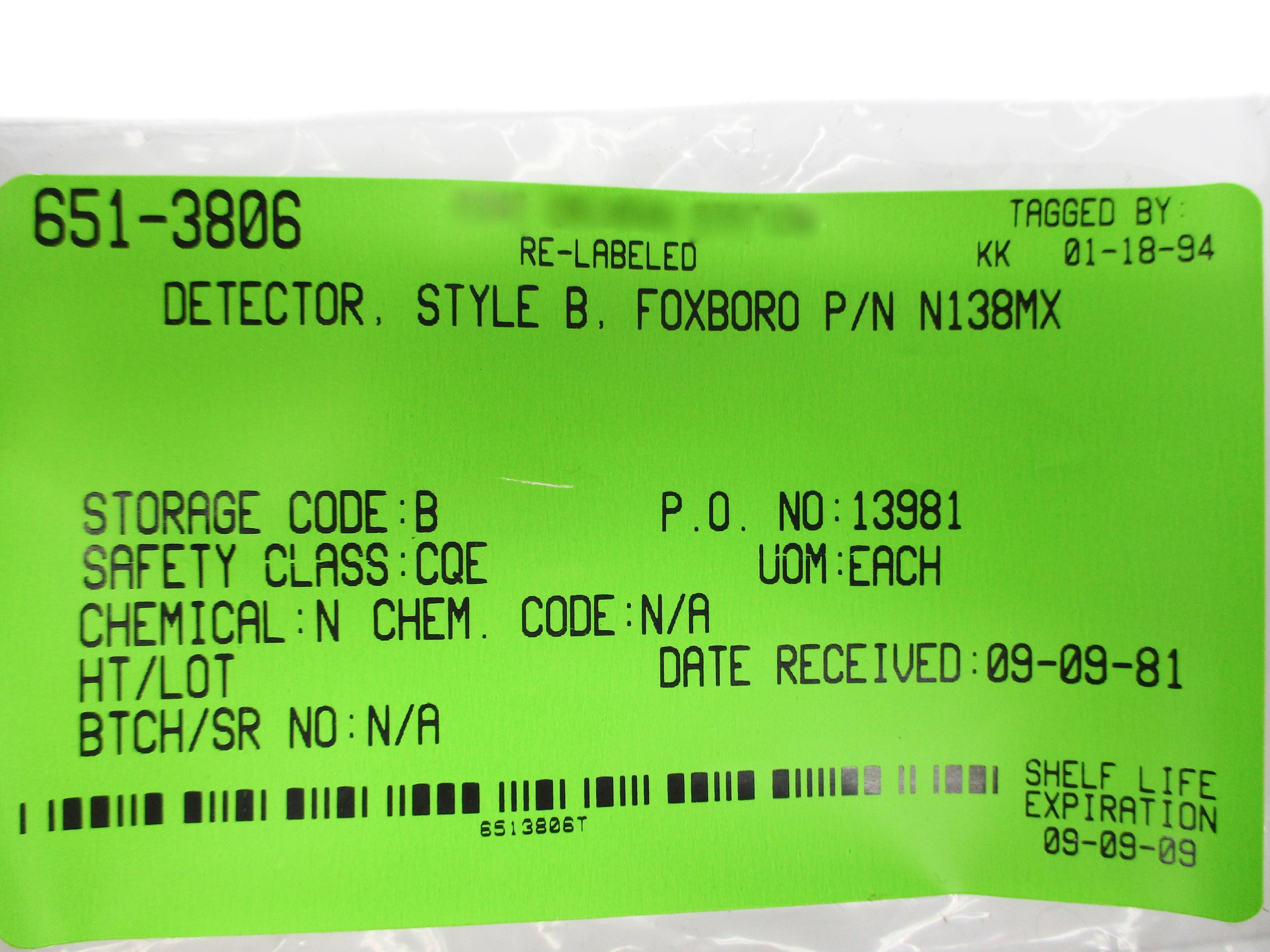 FOXBORO N138MX NSNP