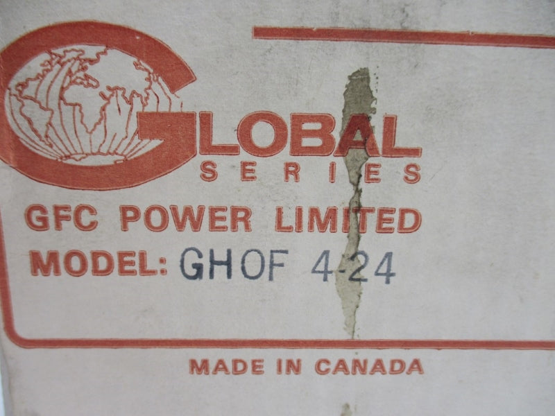 GLOBAL SERIES GHOF4-24 240V 6.0A NSMP