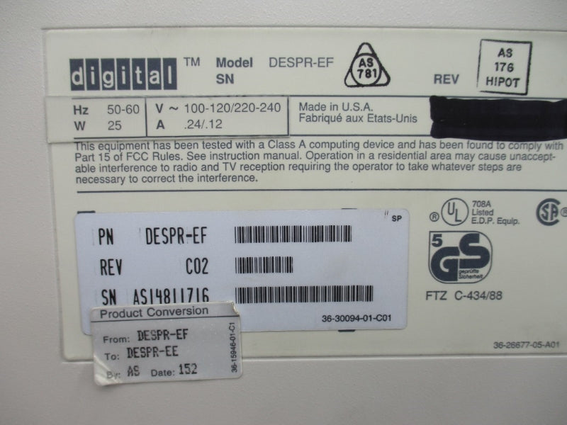 DIGITAL DESPR-EE 100-120/220-240V .24/.12A NSMP
