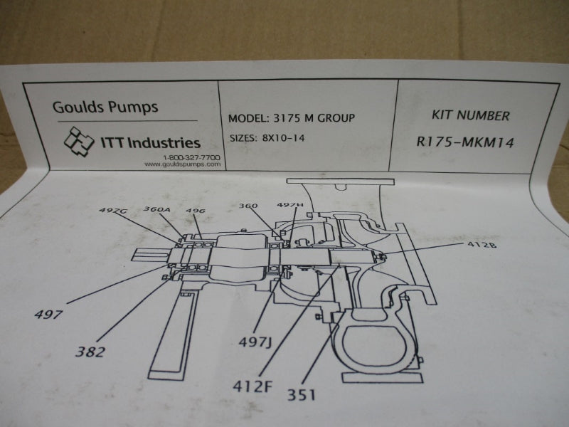 GOULDS PUMPS R175-MKM14 NSMP