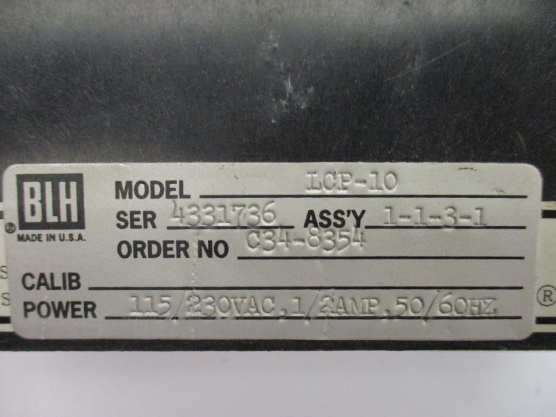 BLH LCP-10 115/230VAC 1/2A NSNP
