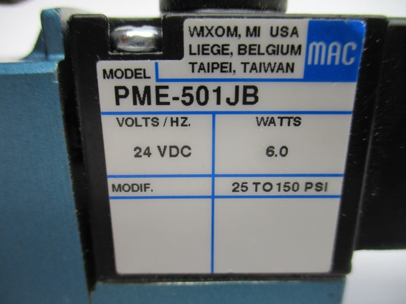 MAC 821C-PM-501JB-152 24VDC 150PSI NSNP
