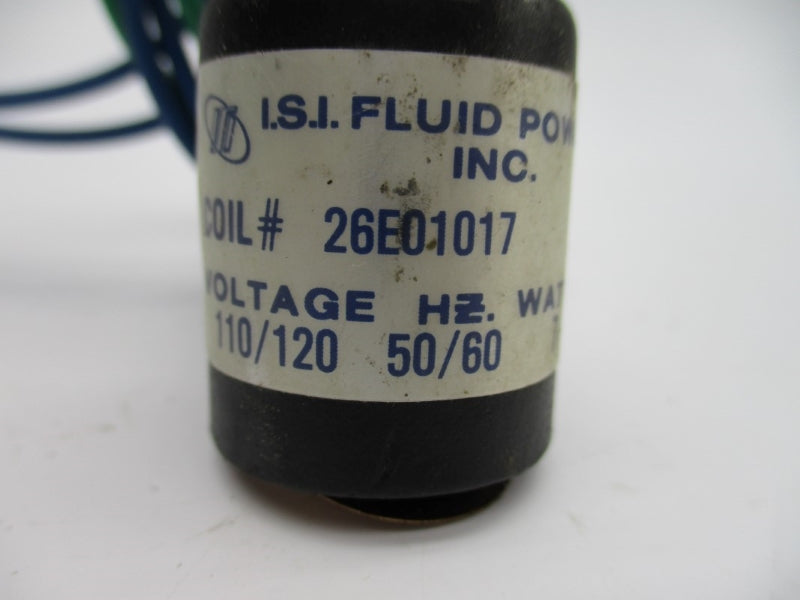 I.S.I FLUID POWER 26E01017 110/120V NSNP