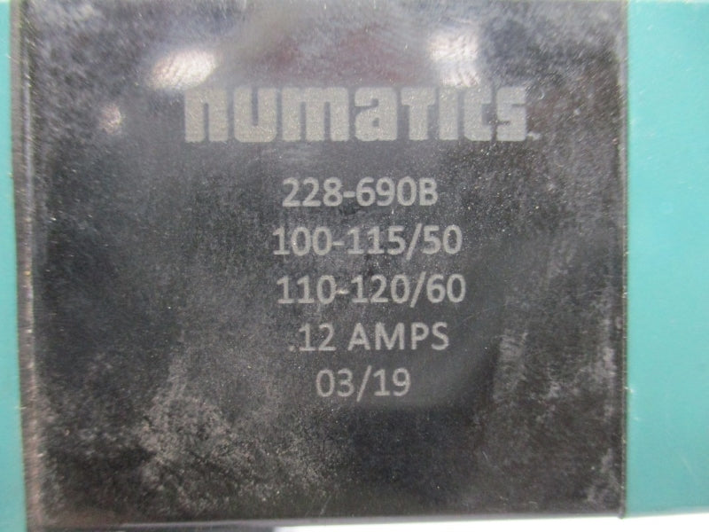 NUMATICS 153SS43BK011B30 110-120V .12A 150PSI NSNP