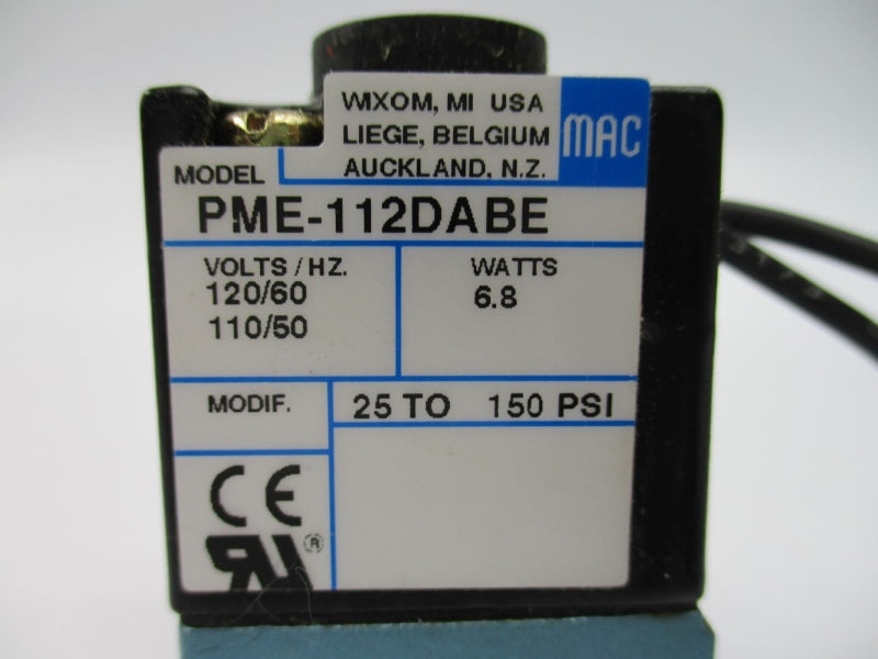 MAC PME-112DABE 110/120V 25-150PSI NSMP