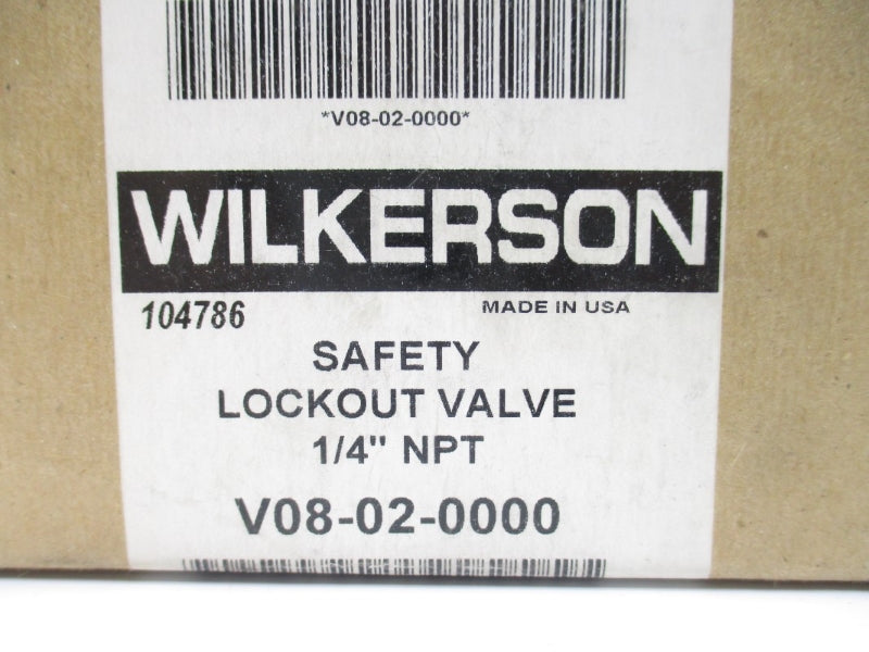 WILKERSON V08-02-0000 1/4" NSMP