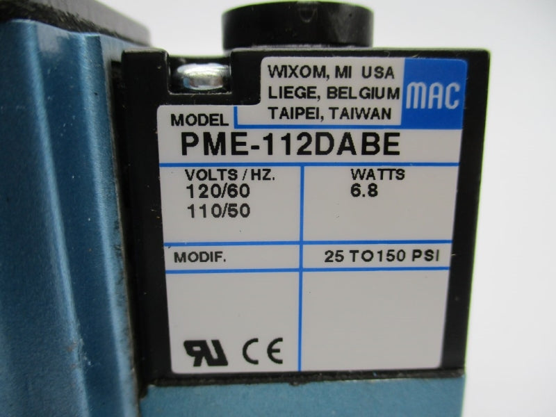 MAC 6311D-000-PM-112DA 110/120V 150PSI NSNP