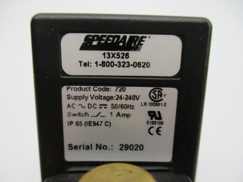 SPEEDAIRE 13X526 66O6VN4.0S64BX5R 24-240VAC/DC 1A 250PSI 0.5S-45M NSNP
