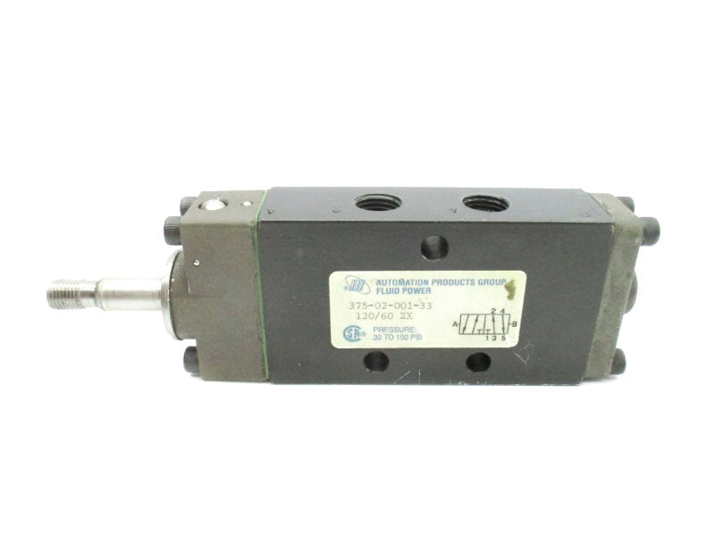 AUTOMATION PRODUCTS 375-02-001-33 120V 30-150PSI UNMP