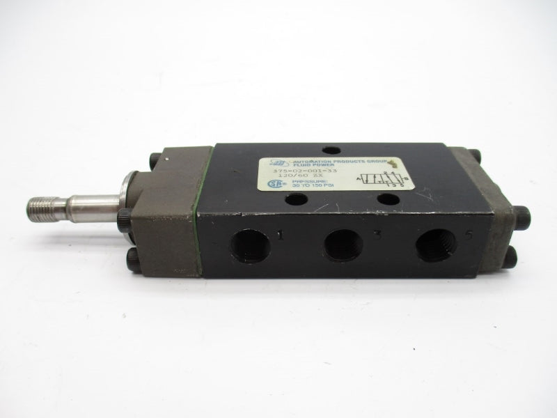 AUTOMATION PRODUCTS 375-02-001-33 120V 30-150PSI UNMP