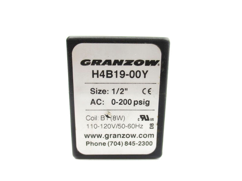 GRANZOW H4B19-00Y 110-120V 0-200PSI 1/2" NSNP