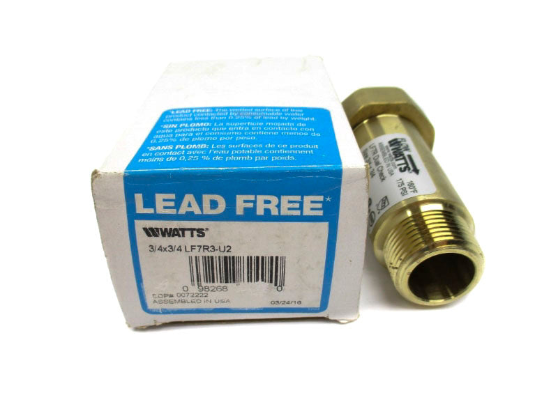 WATTS LF7R3-U2 0072222 175PSI 180'F 3/4" X 3/4" NSMP