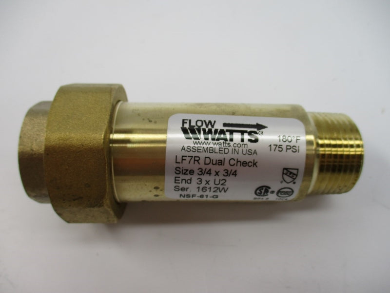 WATTS LF7R3-U2 0072222 175PSI 180'F 3/4" X 3/4" NSMP