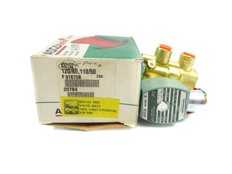 ASCO 8321G2 110/120V 10-200PSI 3/8" NSMP