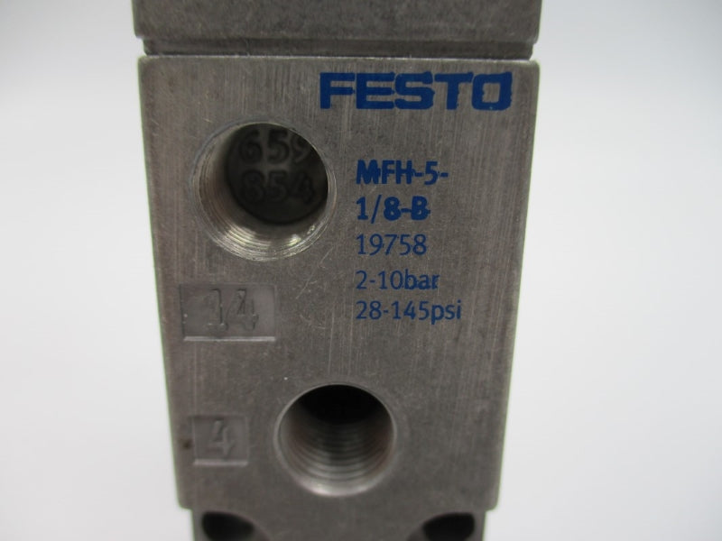 FESTO MFH-5-1/8-B 19758 28-145PSI NSMP