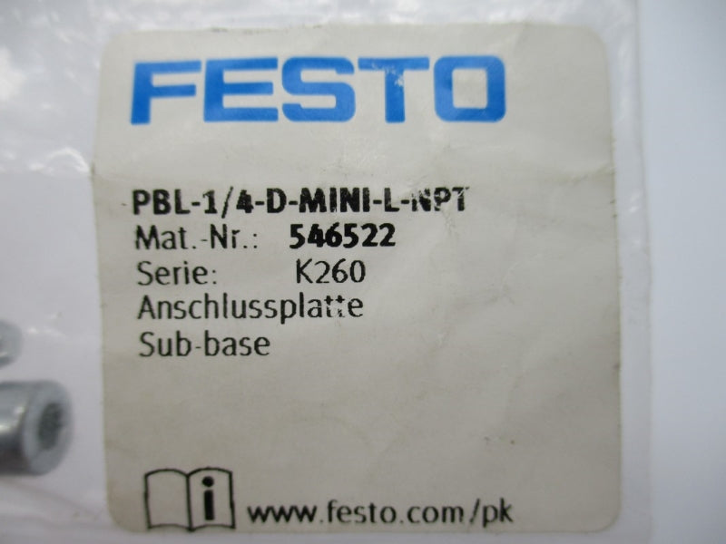 FESTO PBL-1/4-D-MINI-L-NPT 546522 NSMP