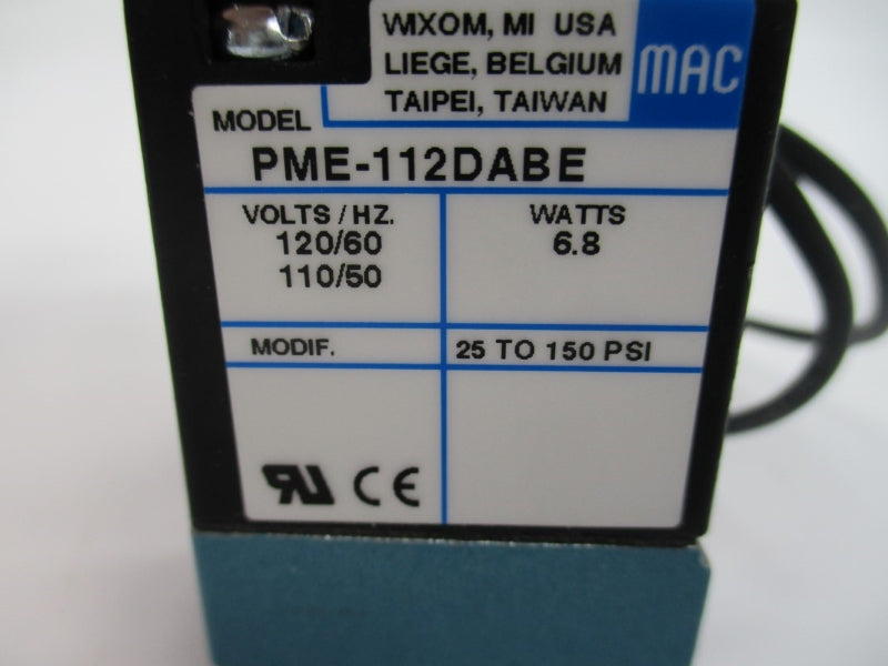 MAC PME-112DABE 110/120V 25-150PSI NSMP