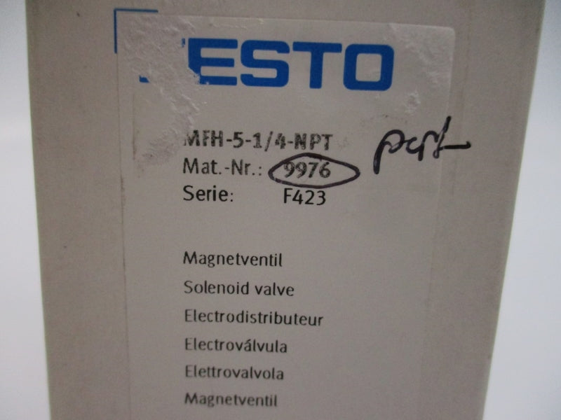 FESTO MFH-5-1/4-NPT 30-120PSI NSMP