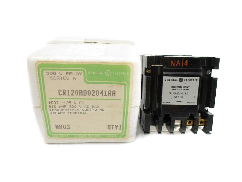 GENERAL ELECTRIC CR120AD02041AA SER. A 125VDC 10A NSMP