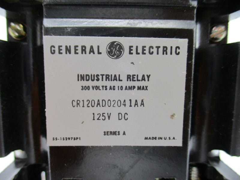GENERAL ELECTRIC CR120AD02041AA SER. A 125VDC 10A NSMP