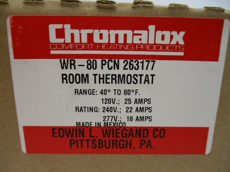 CHROMALOX WR-80 PCN263177 277V 25A NSMP