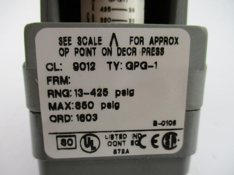 SQUARE D 9012GPG-1 13-425PSI NSNP
