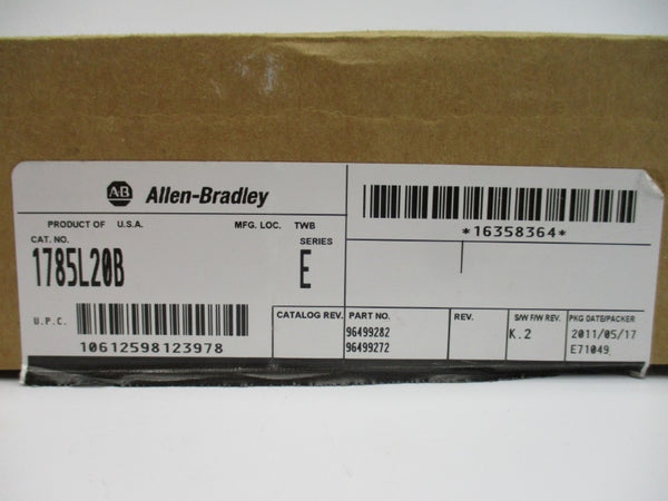 ALLEN BRADLEY 1785-L20B SER. E F/W K.2 5VDC 2.3A NSMP