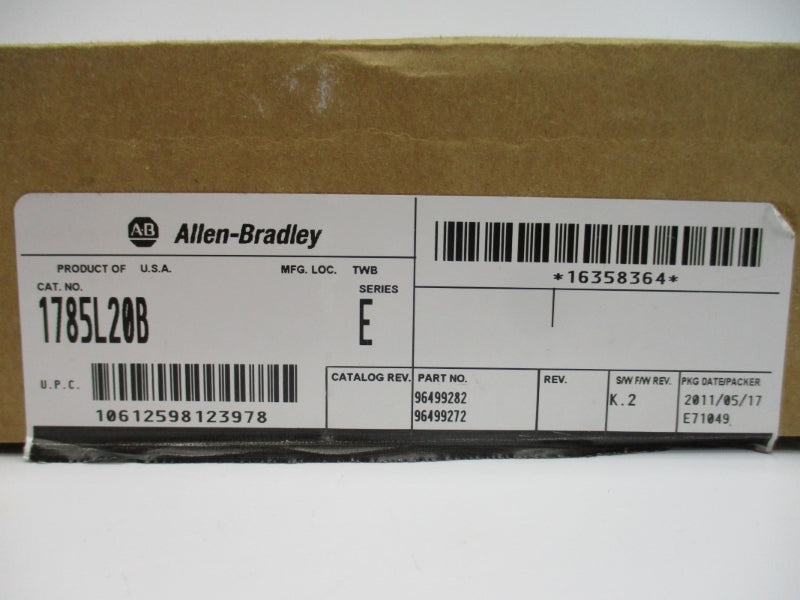 ALLEN BRADLEY 1785-L20B SER. E F/W K.2 5VDC 2.3A NSMP
