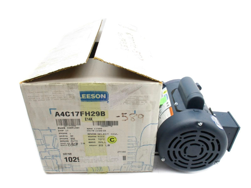 LEESON 102908-00 A4C17FH29B 115/208-230V 8/3.8-4A NSMP