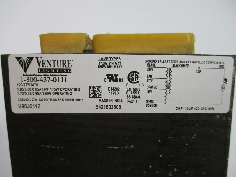 VENTURE LIGHTING V90J6112K 120/277/347V 1.75/0.80/0.65A NSMP