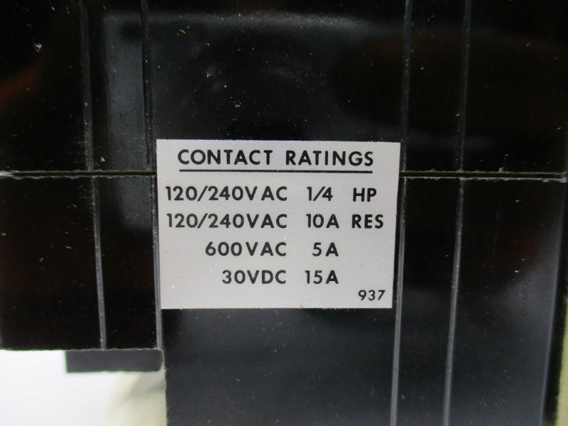 AGASTAT 7012PJM 125VDC 15A 3-120M NSNP