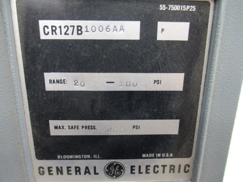 GENERAL ELECTRIC CR127B1006AA 20-180PSI UNMP