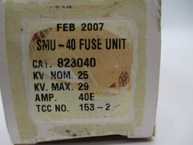 S&C ELECTRIC SMU-40 823040 40EA NSMP