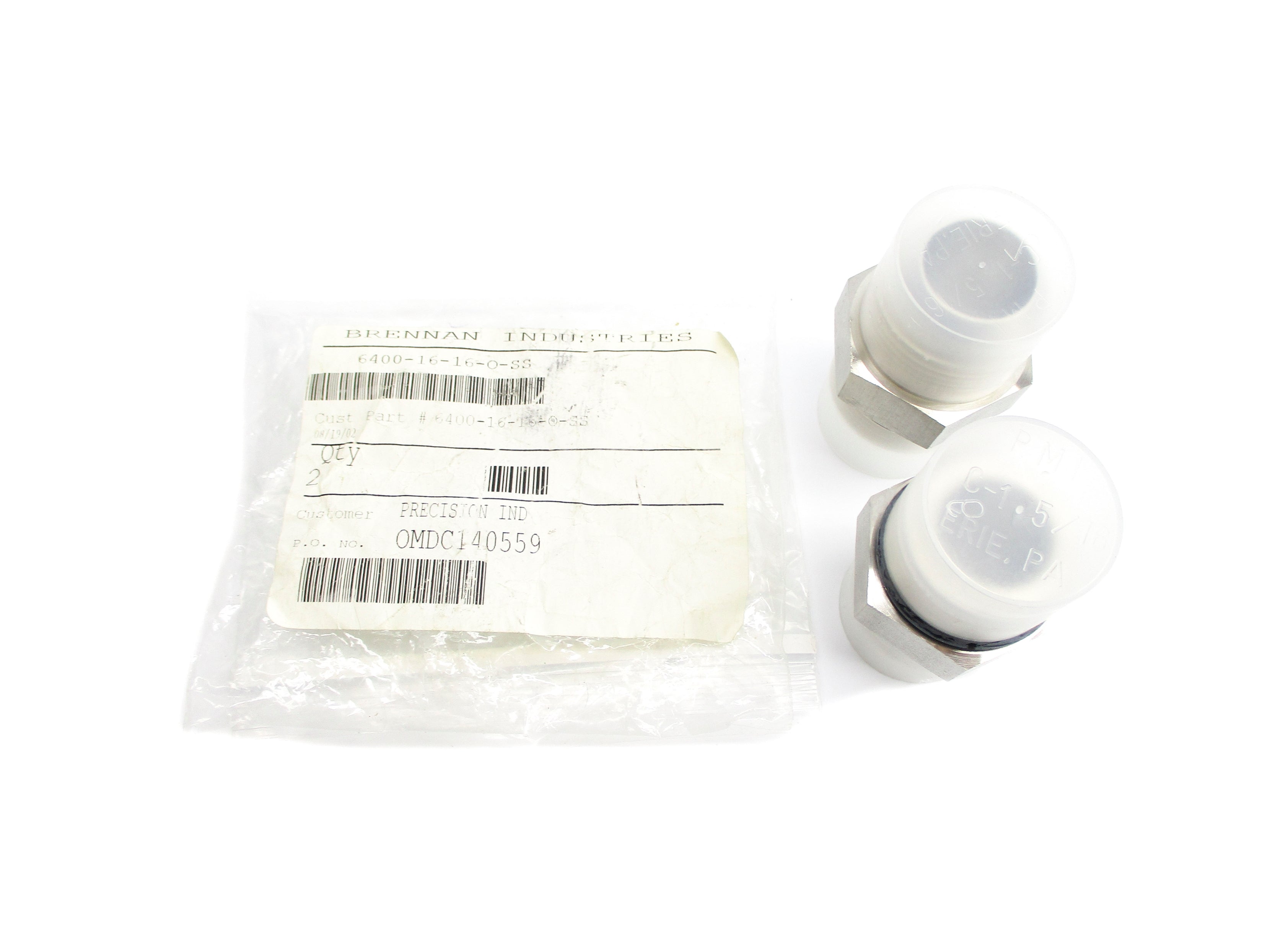 BRENNAN INDUSTRIES 6400-16-16-O-SS (PKG OF 2) NSNP