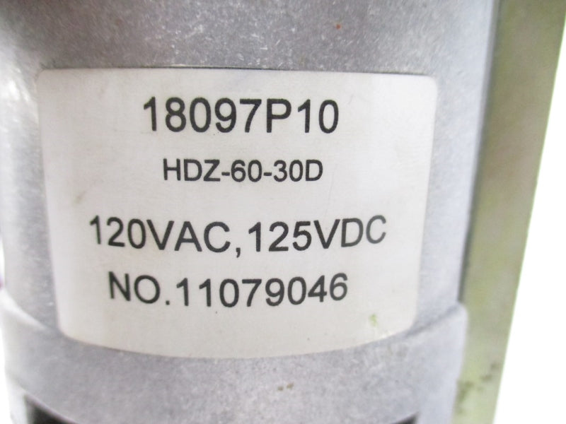 INDUSTRIAL MRO HDZ-60-30D 18097P10 120VAC NSNP