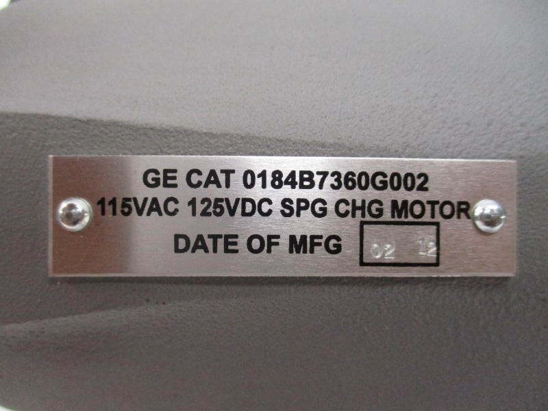 GENERAL ELECTRIC 0184B7360G002 115VAC NSNP