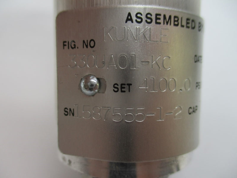 KUNKLE VALVE 330UA01-KC 4100.0PSI NSNP