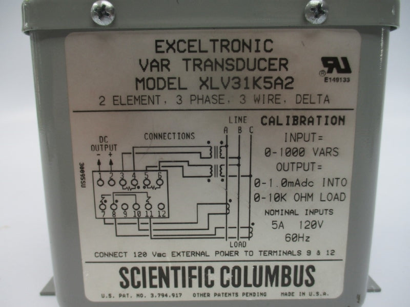 SCIENTIFIC COLUMBUS XLV31K5A2 120V 5A NSNP