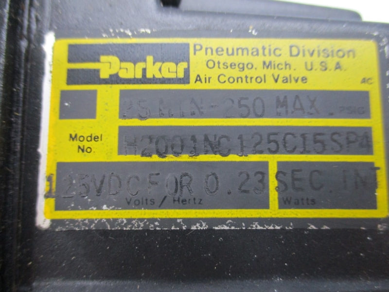 PARKER H2001NC125C15SP4 125VDC 250PSI 0.23S NSNP