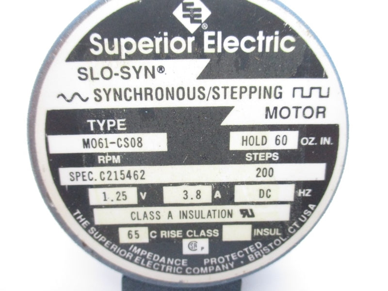 SUPERIOR ELECTRIC M061-CS08 1.25VDC 3.8A NSNP
