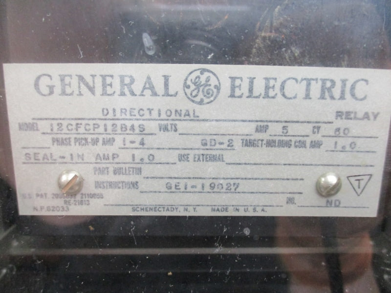 GENERAL ELECTRIC 12CFCP12B4S 5A UNMP