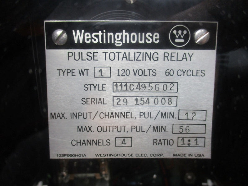 WESTINGHOUSE 111C495G02 120V UNMP