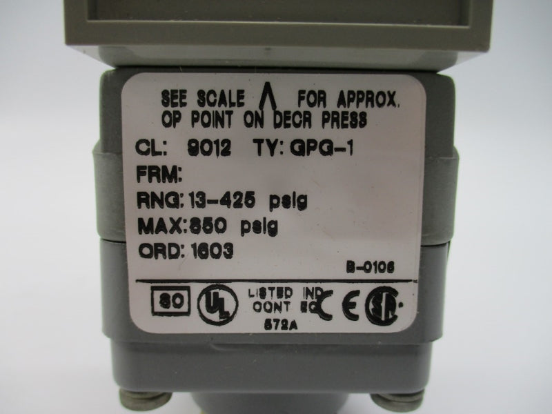 SQUARE D 9012GPG1 13-425PSI NSNP